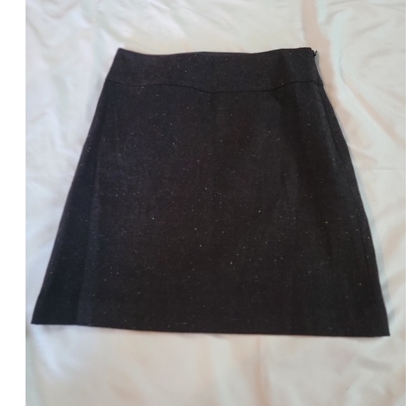 Ann Taylor Dresses & Skirts - Ann Taylor Women 0 Charcoal Grey Wool Blend Tweed Textured A-Line Mini Skirt
